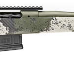Springfield Model 2020 Waypoint 6MM Creedmoor, 20" Fluted Stainless Barrel, SA Radial Brake, Green, Mil-Spec Green Cerakote, Evergreen Camo Adj Carbon Fiber Stock M-LOK, TriggerTech Adj Trigger, AICS 5rd Mag