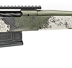 Springfield Model 2020 Waypoint 6MM Creedmoor, 20" Fluted Stainless Barrel, SA Radial Brake, Green, Mil-Spec Green Cerakote, Evergreen Camo Adj Carbon Fiber Stock M-LOK, TriggerTech Adj Trigger, AICS 5rd Mag