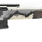 Springfield Model 2020 Waypoint 6.5MM Creedmoor, 22" Fluted Stainless Barrel, SA Radial Brake, Tan, Desert Verde Cerakote, Ridgeline Camo Carbon Fiber Stock M-LOK, TriggerTech Adj Trigger, AICS 5rd Mag