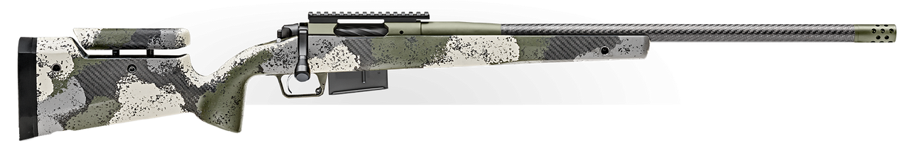 Springfield Model 2020 Waypoint 6.5 PRC, 24" Carbon Fiber Barrel, SA Radial Brake, Green, Mil-Spec Green Cerakote, Evergreen Camo Adj Carbon Fiber Stock M-LOK, TriggerTech Adj Trigger, AICS 3rd Mag Springfield Model 2020 Waypoint 6.5 PRC, 24" Carbon Fiber Barrel, SA Radial Brake, Green, Mil-Spec Green Cerakote, Evergreen Camo Adj Carbon Fiber Stock M-LOK, TriggerTech Adj Trigger, AICS 3rd Mag