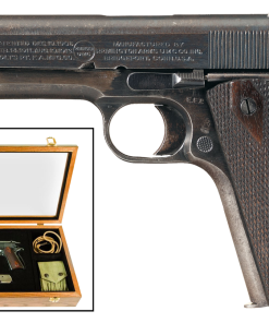 Remington 100th Anniversary of WWI UMC Commemorative 1911 45 ACP 5" Barrel, Wooden Glass-Top Presentation Case