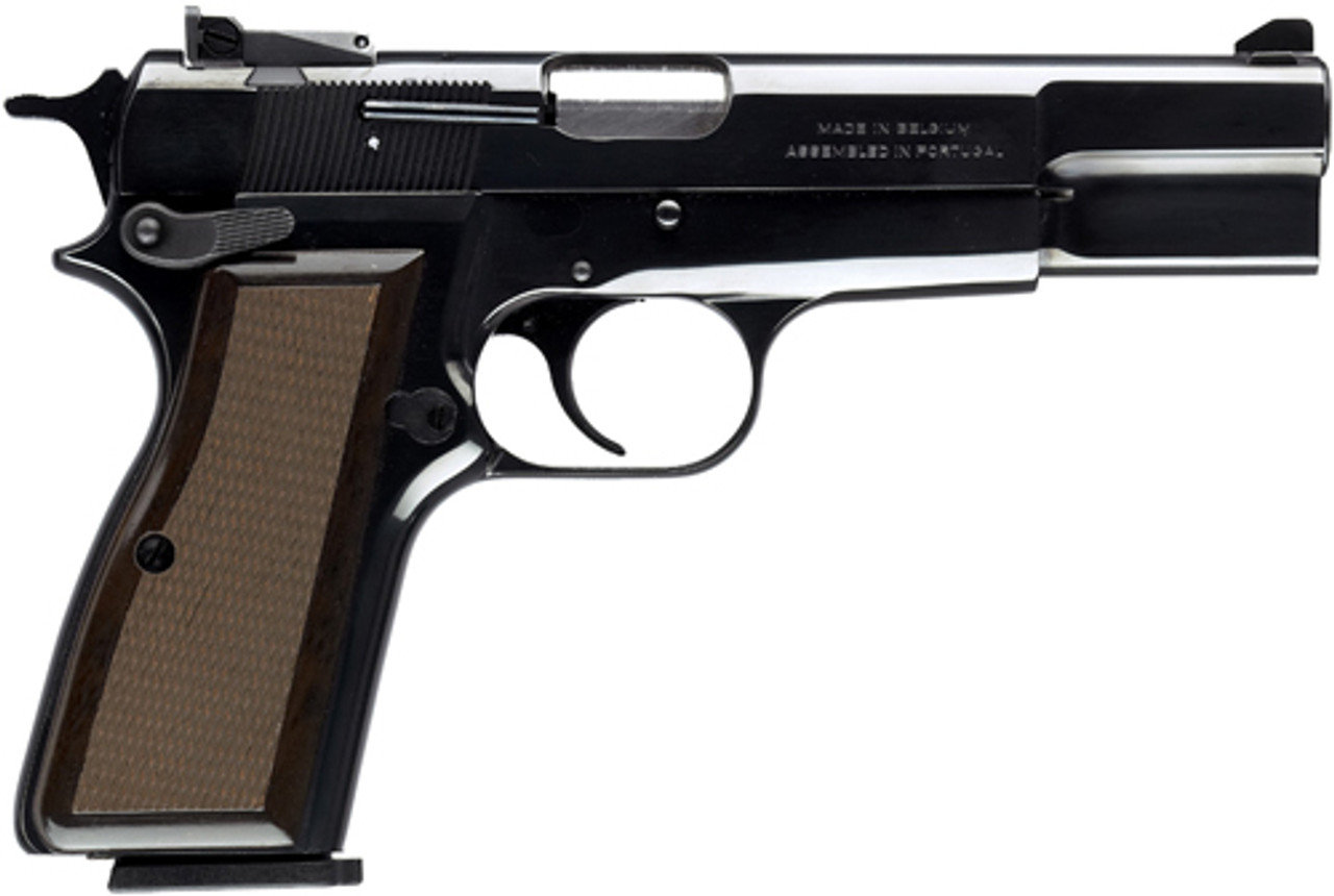 Browning Hi Power Standard 9mm 4.62" Barrel, AS Walnut Grips Blued, 10rd Browning Hi Power Standard 9mm 4.62" Barrel, AS Walnut Grips Blued, 10rd