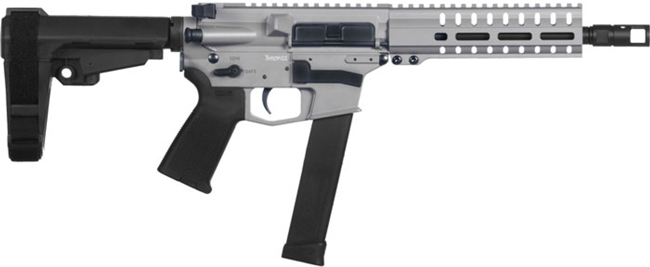 CMMG Banshee 300 10mm, 8" Barrel, Titanium Cerakote, RipBrace, M-Lok, Magpul Grip, 30rd Glock Mag CMMG Banshee 300 10mm, 8" Barrel, Titanium Cerakote, RipBrace, M-Lok, Magpul Grip, 30rd Glock Mag