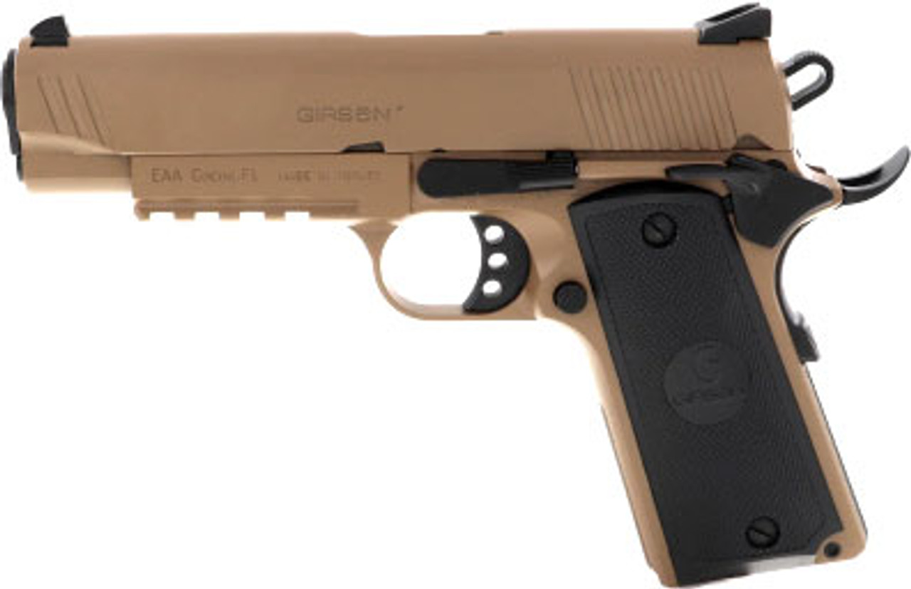 Girsan MC1911 Commander 9mm, 4.40" Barrel, Novak Sights, Flat Dark Earth, 9rd Girsan MC1911 Commander 9mm, 4.40" Barrel, Novak Sights, Flat Dark Earth, 9rd