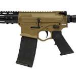 ATI Omni Hybrid Maxx Pistol .223/5.56, 7.5" Barrel, KeyMod, Buffer Tube/No Brace, FDE, 30rd