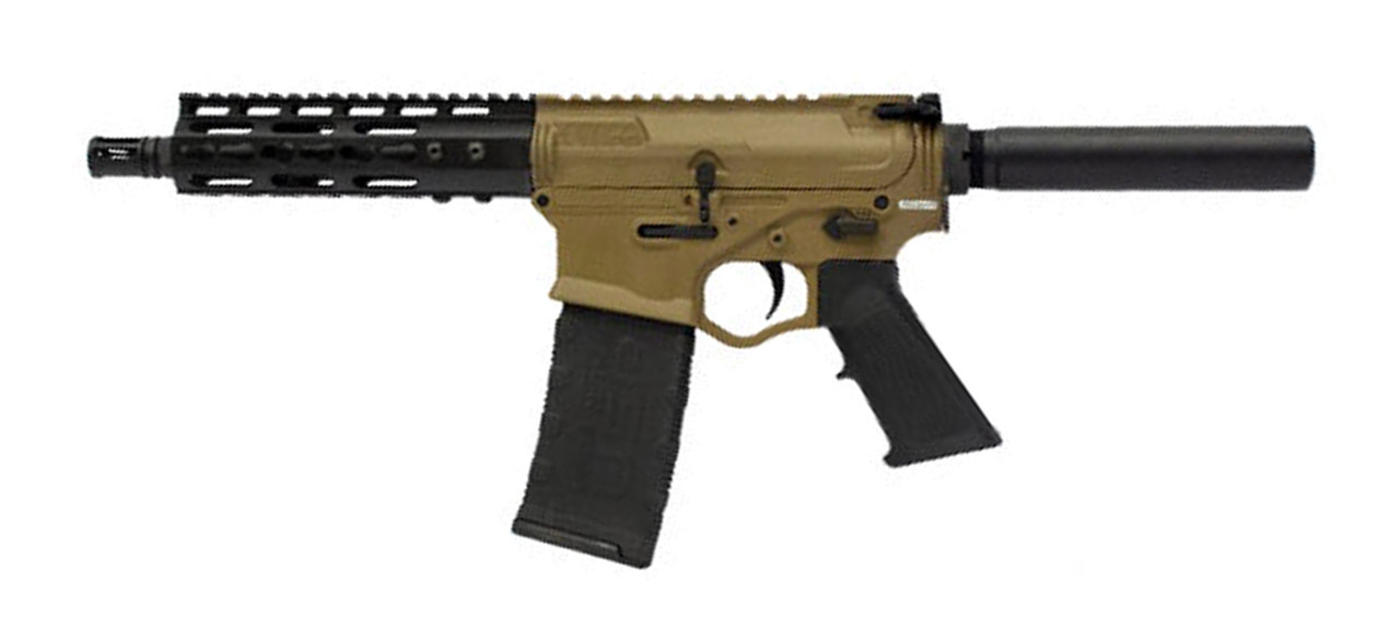 ATI Omni Hybrid Maxx Pistol .223/5.56, 7.5" Barrel, KeyMod, Buffer Tube/No Brace, FDE, 30rd ATI Omni Hybrid Maxx Pistol .223/5.56, 7.5" Barrel, KeyMod, Buffer Tube/No Brace, FDE, 30rd