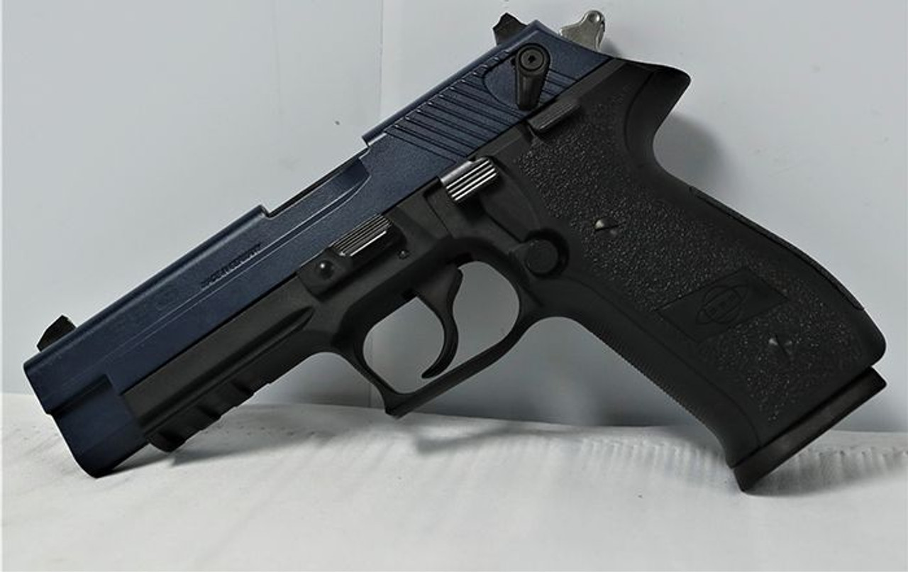 GSG Firefly .22 LR, 4" Barrel, Thumb Safety, 3-Dot Sights, Dark Blue/Black, 10rd GSG Firefly .22 LR, 4" Barrel, Thumb Safety, 3-Dot Sights, Dark Blue/Black, 10rd