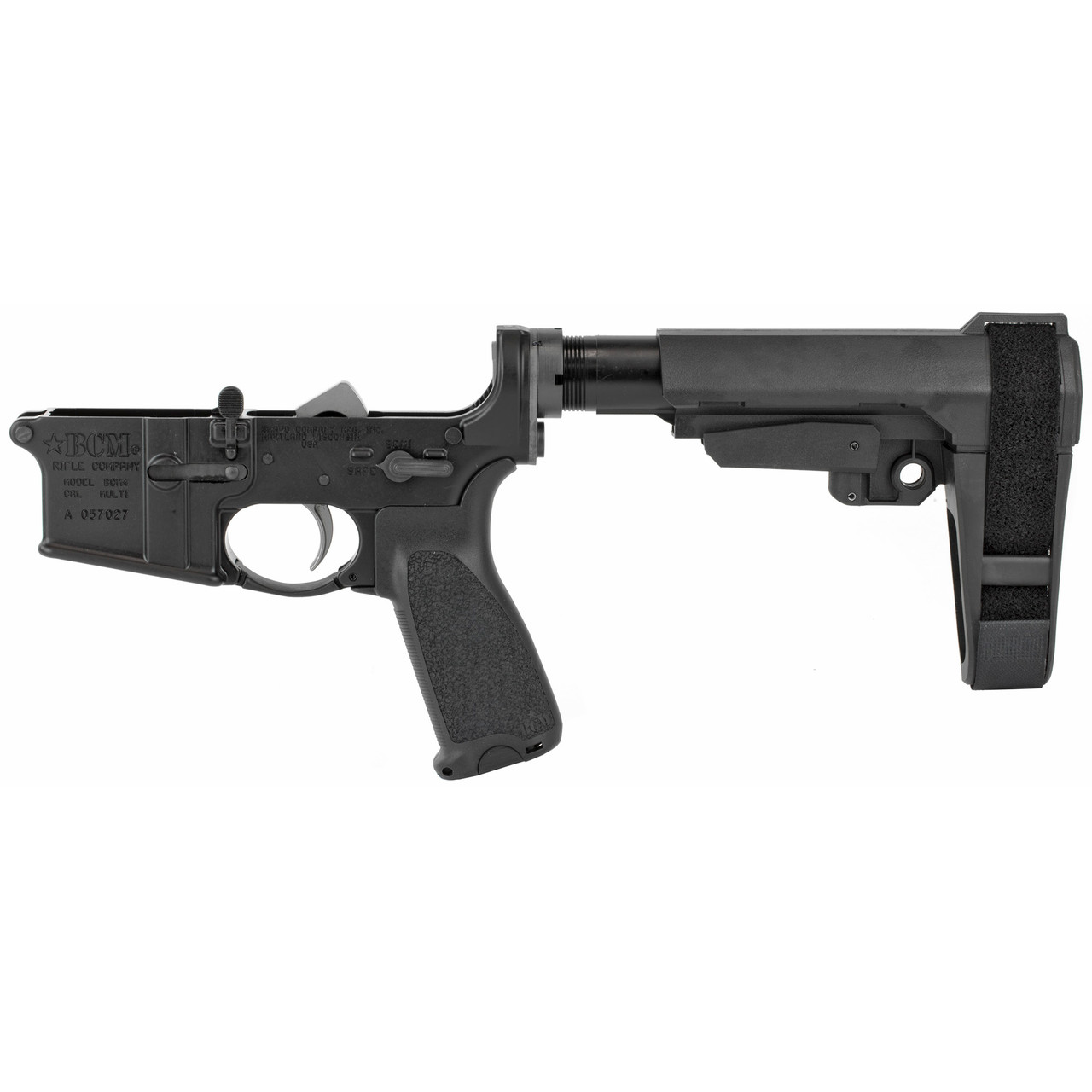 Bravo Company, BCM, Pistol Lower Group with SBA3 Pistol Brace, Multi Cal, Aluminum Frame, 556NATO, Black Finish, GUNFIGHTER Pistol Grip, Bravo Company, BCM, Pistol Lower Group with SBA3 Pistol Brace, Multi Cal, Aluminum Frame, 556NATO, Black Finish, GUNFIGHTER Pistol Grip,