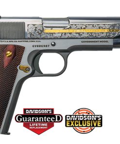 Colt 1911 Heritage .38 Super 7 Round Stainless Steel, Engraved
