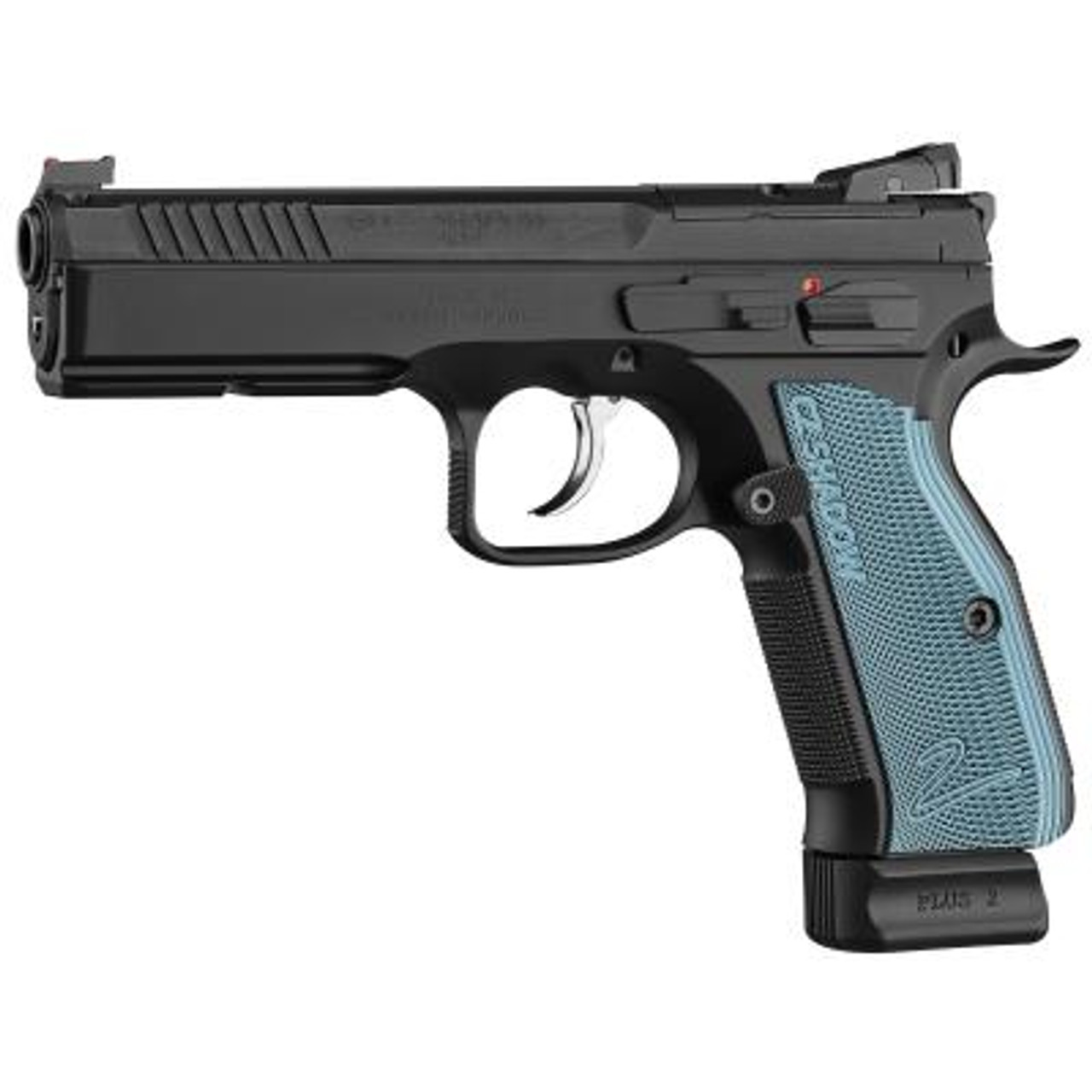 CZ 75 Shadow 2 9mm, 5.4", Optic Ready, Blue Grips, 19rd CZ 75 Shadow 2 9mm, 5.4", Optic Ready, Blue Grips, 19rd
