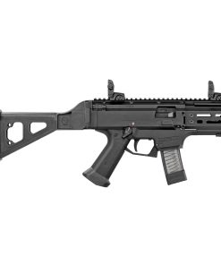 CZ Scorpion EVO 3 S2 9mm, 4" Barrel, SB Folding Stock, MBUS Rear, Black, 10rd