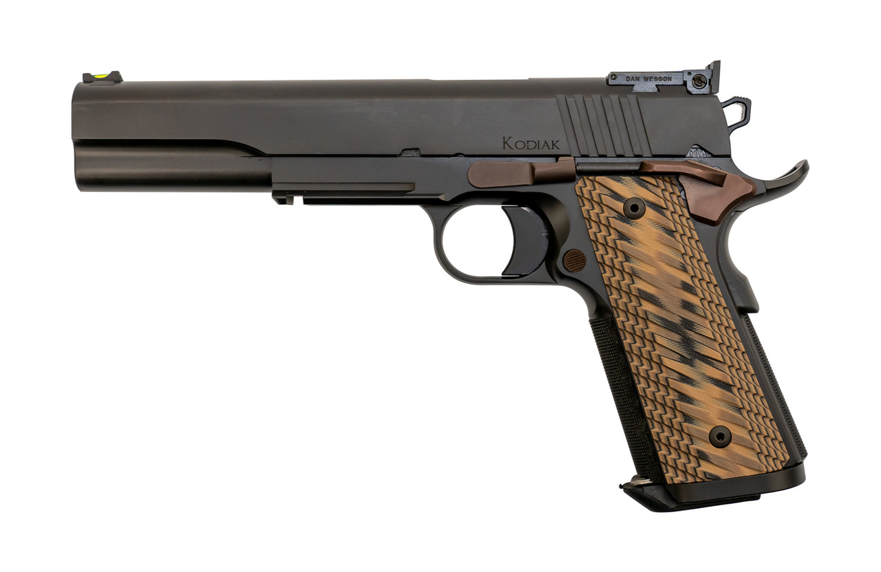 Dan Wesson Kodiak Demo-Model 10mm, 6" Barrel, Brown G10, Black, 8rd Dan Wesson Kodiak Demo-Model 10mm, 6" Barrel, Brown G10, Black, 8rd