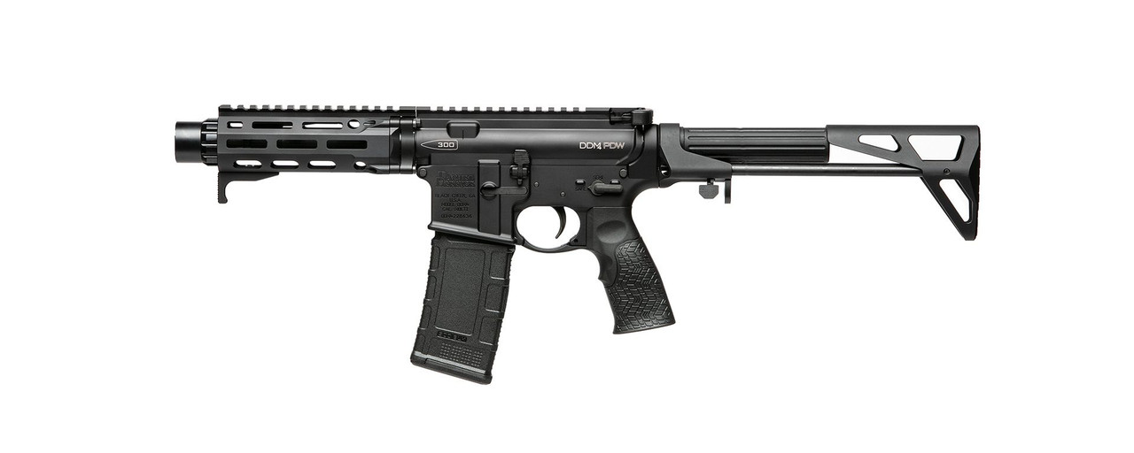 Daniel Defense DDM4 PDW SBR .300 BLK, 7" Barrel, Maxim CQB Gen 7 Stock, Black, 30rd Daniel Defense DDM4 PDW SBR .300 BLK, 7" Barrel, Maxim CQB Gen 7 Stock, Black, 30rd