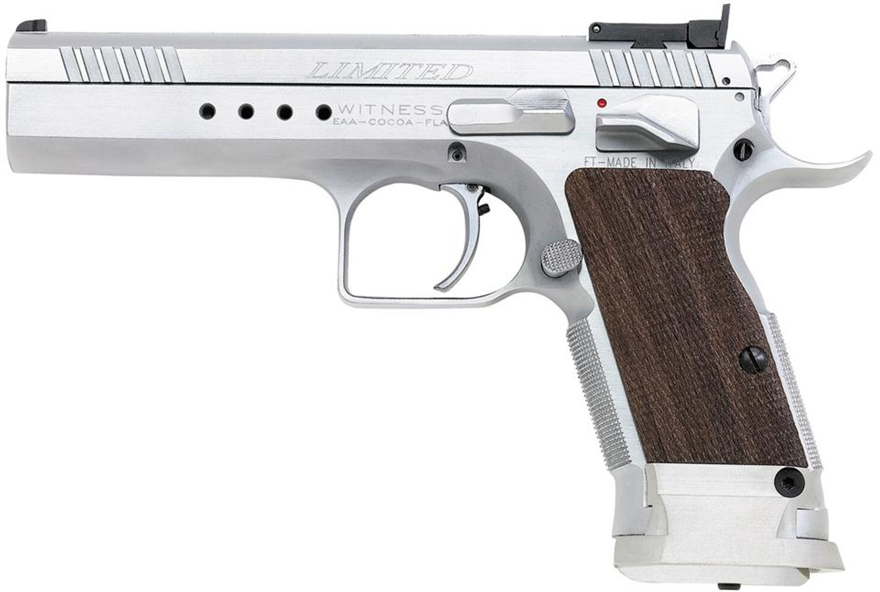 EAA Witness Elite Limited, 40 SW, SS Finish, 15 Round Mag EAA Witness Elite Limited, 40 SW, SS Finish, 15 Round Mag