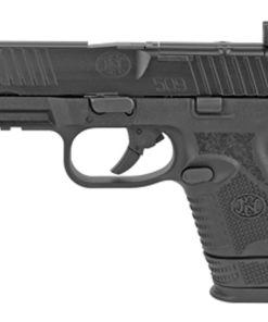 FN 509 Compact MRD 9mm, 3.7" Barrel, FN Optics Mounting System, Black, 12rd/15rd