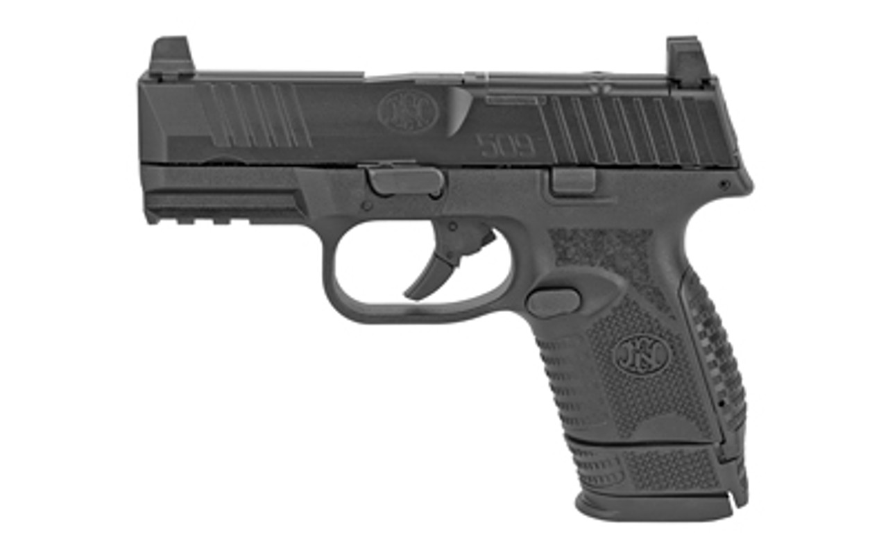 FN 509 Compact MRD 9mm, 3.7" Barrel, FN Optics Mounting System, Black, 12rd/15rd FN 509 Compact MRD 9mm, 3.7" Barrel, FN Optics Mounting System, Black, 12rd/15rd