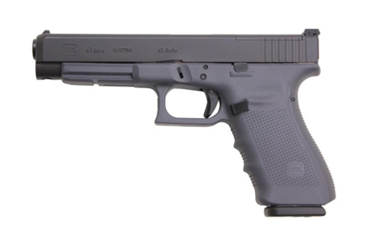 Glock 41 Gen4, 45ACP,, , Gray Frame, MOS, 13 rd Glock 41 Gen4, 45ACP,, , Gray Frame, MOS, 13 rd