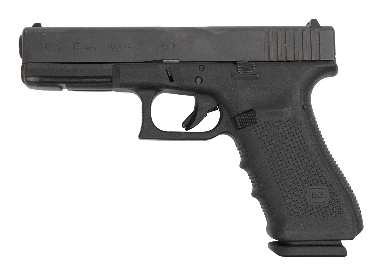 Glock 17 Gen4 AUS Used 9mm, 4.49" Barrel, Contrast Sights, Black, 17rd Glock 17 Gen4 AUS Used 9mm, 4.49" Barrel, Contrast Sights, Black, 17rd