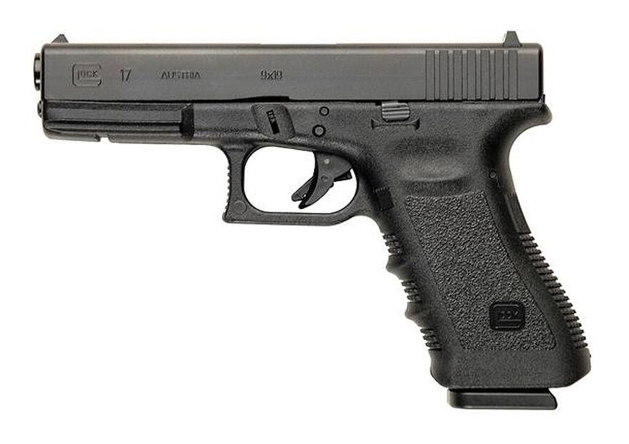 Glock G17 Gen3 AUS 9mm, 4.48" Barrel, Fixed Sights, Black, 17d Glock G17 Gen3 AUS 9mm, 4.48" Barrel, Fixed Sights, Black, 17d