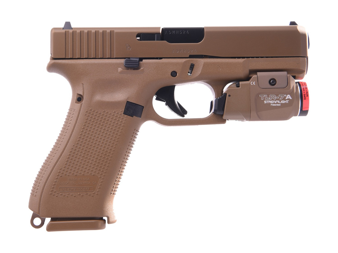 GLOCK G19X G5 9MM 4" BARREL FDE COMBO PACKAGE W/STREAMLIGHT TLR7A FLASHLIGHT GLOCK G19X G5 9MM 4" BARREL FDE COMBO PACKAGE W/STREAMLIGHT TLR7A FLASHLIGHT