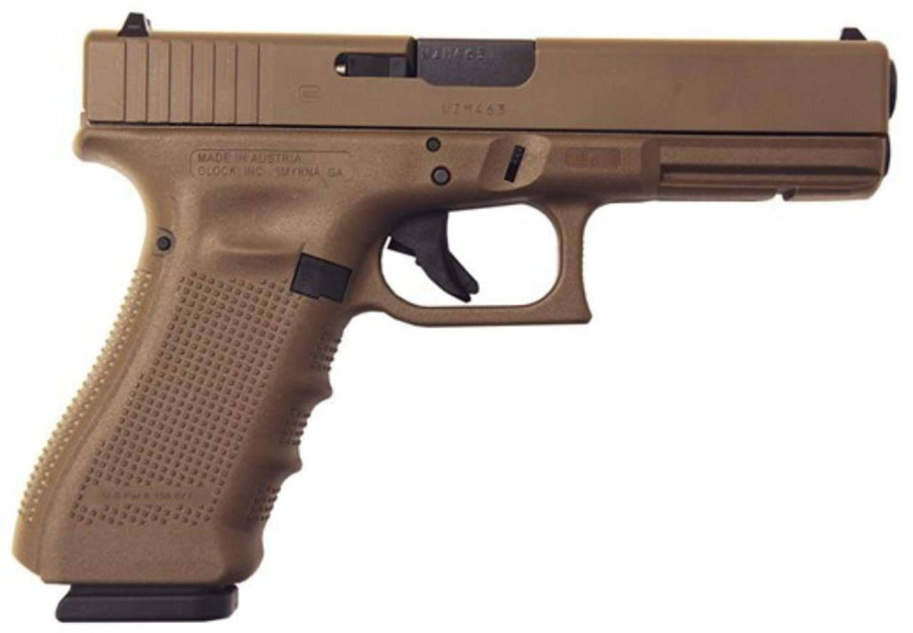Glock 17 Gen 4 9mm Full Flat Dark Earth 17 Rd Mag Glock 17 Gen 4 9mm Full Flat Dark Earth 17 Rd Mag