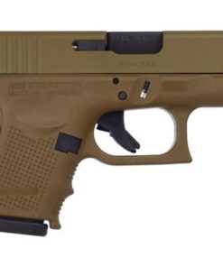 Glock G26 Gen4 9MM Full Cerakote Flat Dark Earth Finish, Rail, 3 10 Rnd Mags