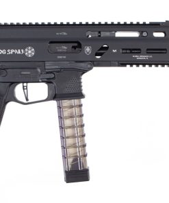 Grand Power Stribog SP9A3 9mm, 8" Barrel, Flip-Up Sights, No Brace, Black, 30rd