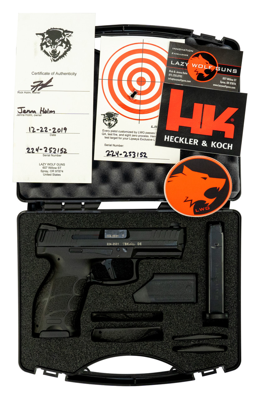 HK VP9 9mm LWG Custom, Black, 15rd HK VP9 9mm LWG Custom, Black, 15rd
