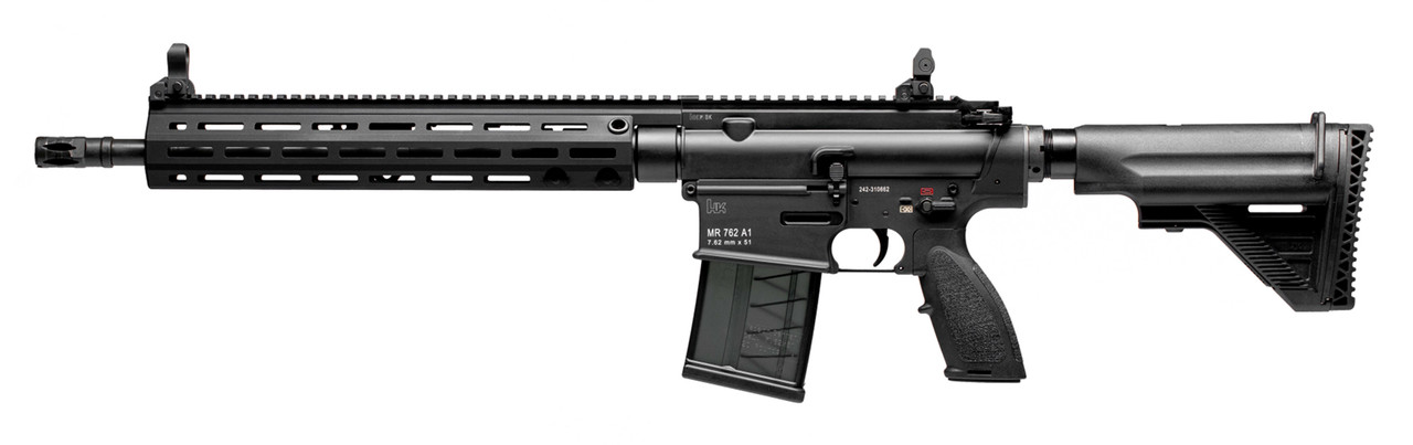 HK MR762A1 7.62x51mm, 16.5" Barrel, MLOK, Black, 20rd HK MR762A1 7.62x51mm, 16.5" Barrel, MLOK, Black, 20rd