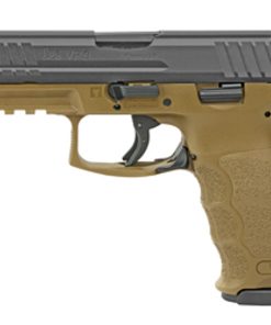 HK VP9 9mm, 4" Barrel, 3-Dot Contrast Sights, Black/FDE, 17rd