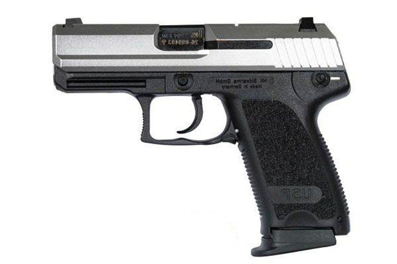 HK USP40 Compact Stainless (V1) DA/SA, safety/decocking lever on left, two 12rd magazines HK USP40 Compact Stainless (V1) DA/SA, safety/decocking lever on left, two 12rd magazines