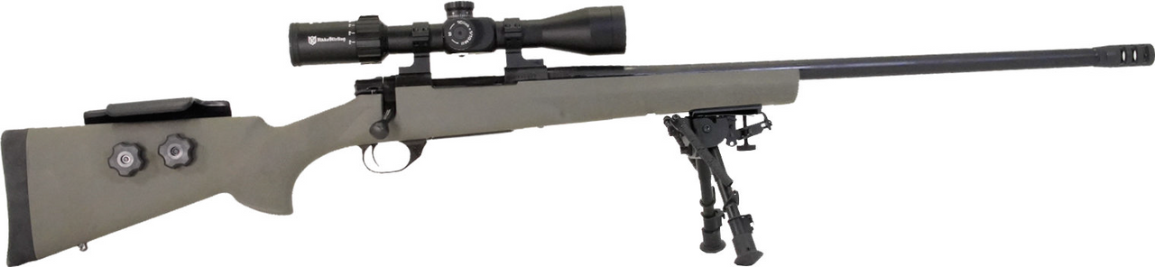 Howa Hogue Long Range Scoped Package 6mm Creedmoor, 26" Barrel W/Brake, Green Adjustable Stock, 4rd Howa Hogue Long Range Scoped Package 6mm Creedmoor, 26" Barrel W/Brake, Green Adjustable Stock, 4rd