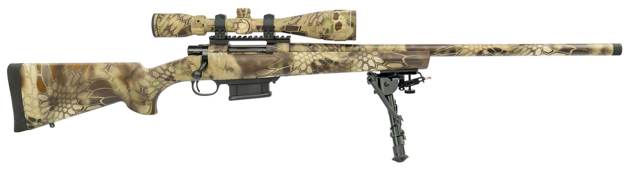 Howa Kryptek Highlander Package .308 Win, 24" Barrel, Nikko Stirling Scope, Bipod, 5rd Howa Kryptek Highlander Package .308 Win, 24" Barrel, Nikko Stirling Scope, Bipod, 5rd