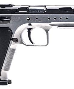 Italian Firearms Group Limited Master 9mm 4.75" Barrel 17rd Hard Chrome Black Steel Slide Black Polymer Grip