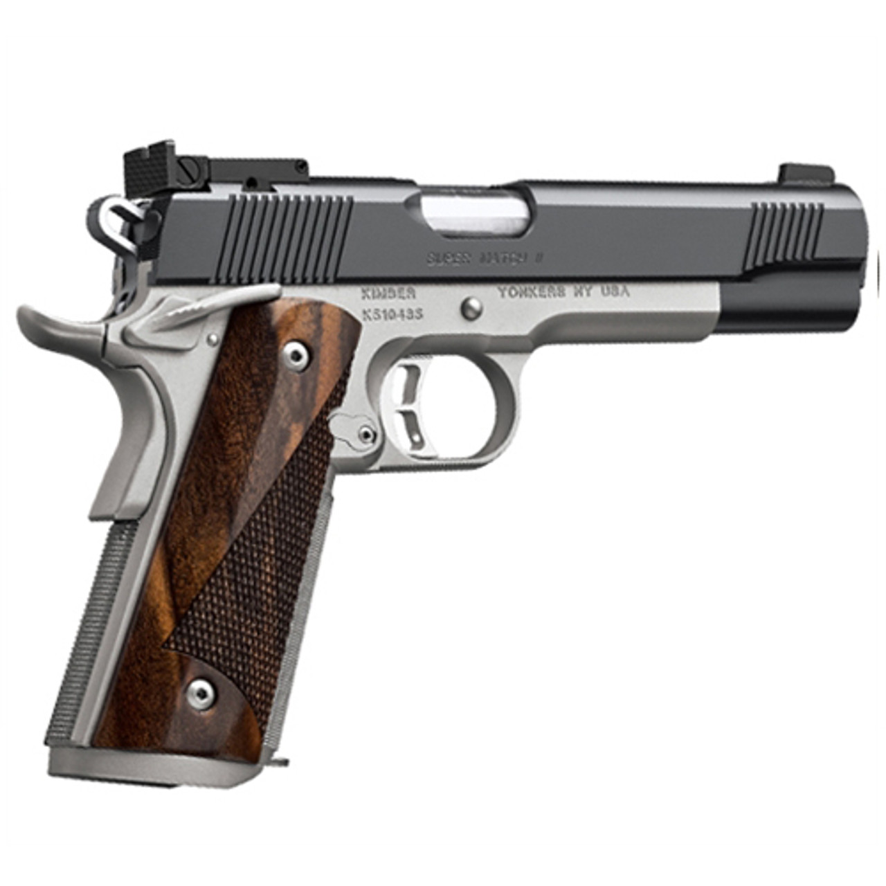 Kimber Super Match II Custom Shop 45 ACP, 5". 8rd, Rosewood Grips, Stainless Steel Kimber Super Match II Custom Shop 45 ACP, 5". 8rd, Rosewood Grips, Stainless Steel