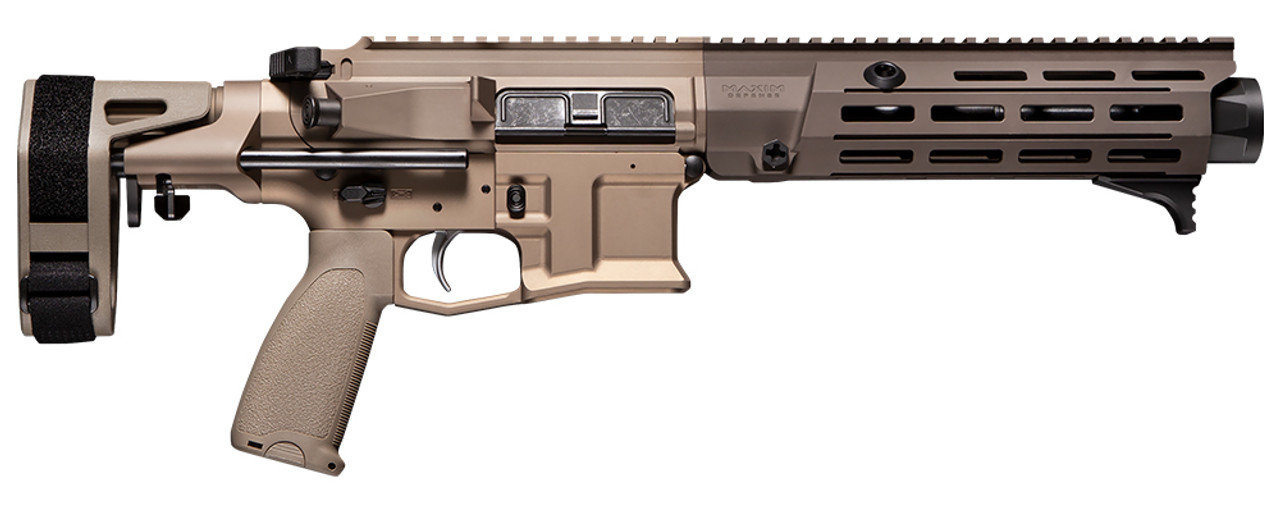 Maxim Defense MDX 7.62x39mm, 8.5" Barrel, CQB Brace, Arid, 28rd Maxim Defense MDX 7.62x39mm, 8.5" Barrel, CQB Brace, Arid, 28rd