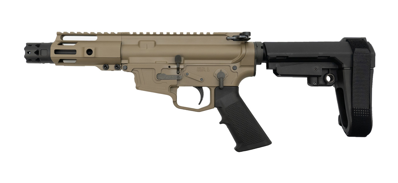 MCM DS9-S 9mm Pistol, Rear Charging, 5" Barrel, MP5 Mag, FDE Cerakote MCM DS9-S 9mm Pistol, Rear Charging, 5" Barrel, MP5 Mag, FDE Cerakote
