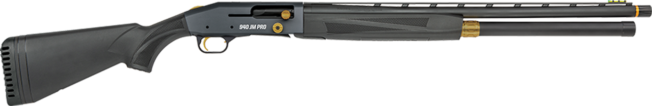 Mossberg 940 JM Pro 12 Ga, 24" Barrel, 3", Black/Tungsten, Fiber Optic, 9rd Mossberg 940 JM Pro 12 Ga, 24" Barrel, 3", Black/Tungsten, Fiber Optic, 9rd