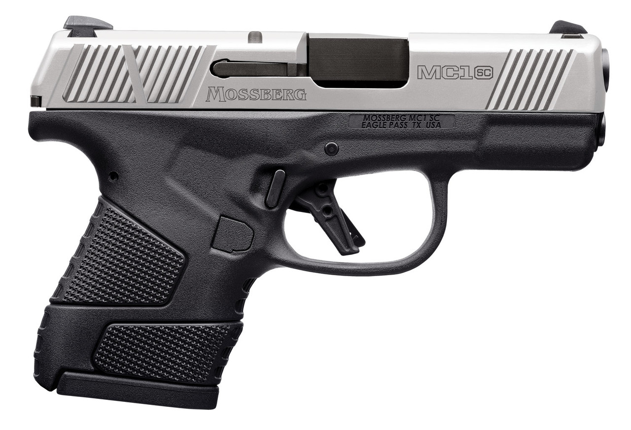 Mossberg MC1sc Sub-Compact 9mm, 3.4" Barrel, 2-Tone, Manual Safety, 3 Dot, 6rd-7rd Mags Mossberg MC1sc Sub-Compact 9mm, 3.4" Barrel, 2-Tone, Manual Safety, 3 Dot, 6rd-7rd Mags