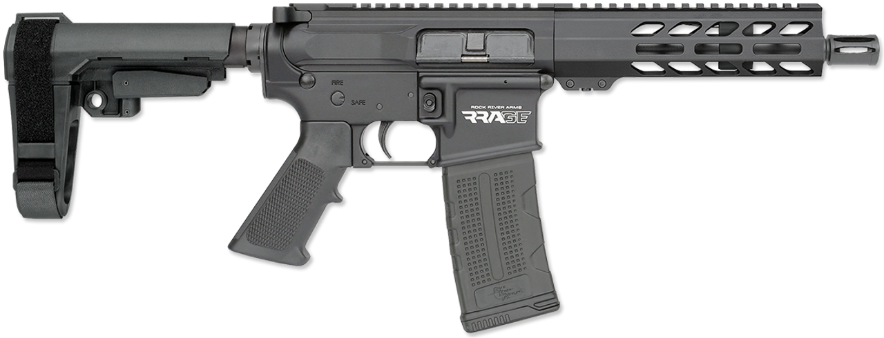 Rock River Arms RRAGE LAR-15 AR-15 Pistol 5.56/223 7" Barrel W/SBA3 Brace, 30rd Mag Rock River Arms RRAGE LAR-15 AR-15 Pistol 5.56/223 7" Barrel W/SBA3 Brace, 30rd Mag