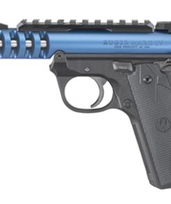 Ruger, Mark IV Lite, 22/45 22LR, 4.4" Threaded Barrel, Polymer Frame, Blue Anodized Finish, Checkered Grips, Adjustable Rear Sight, 10Rd