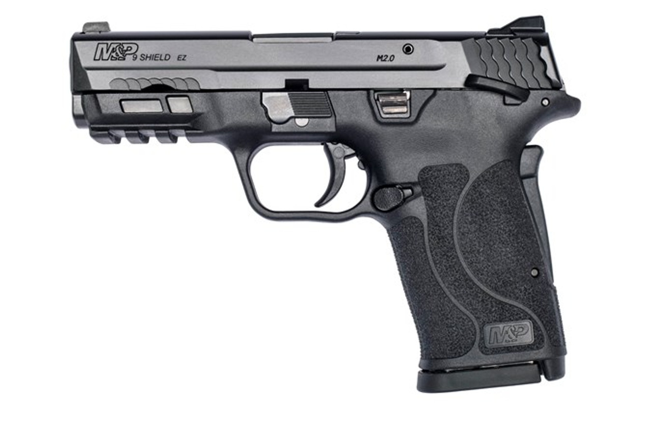 Smith & Wesson M&P Shield EZ M2.0 Compact 9mm, 3.675" Barrel, Black, Manual Safety, 8rd Smith & Wesson M&P Shield EZ M2.0 Compact 9mm, 3.675" Barrel, Black, Manual Safety, 8rd