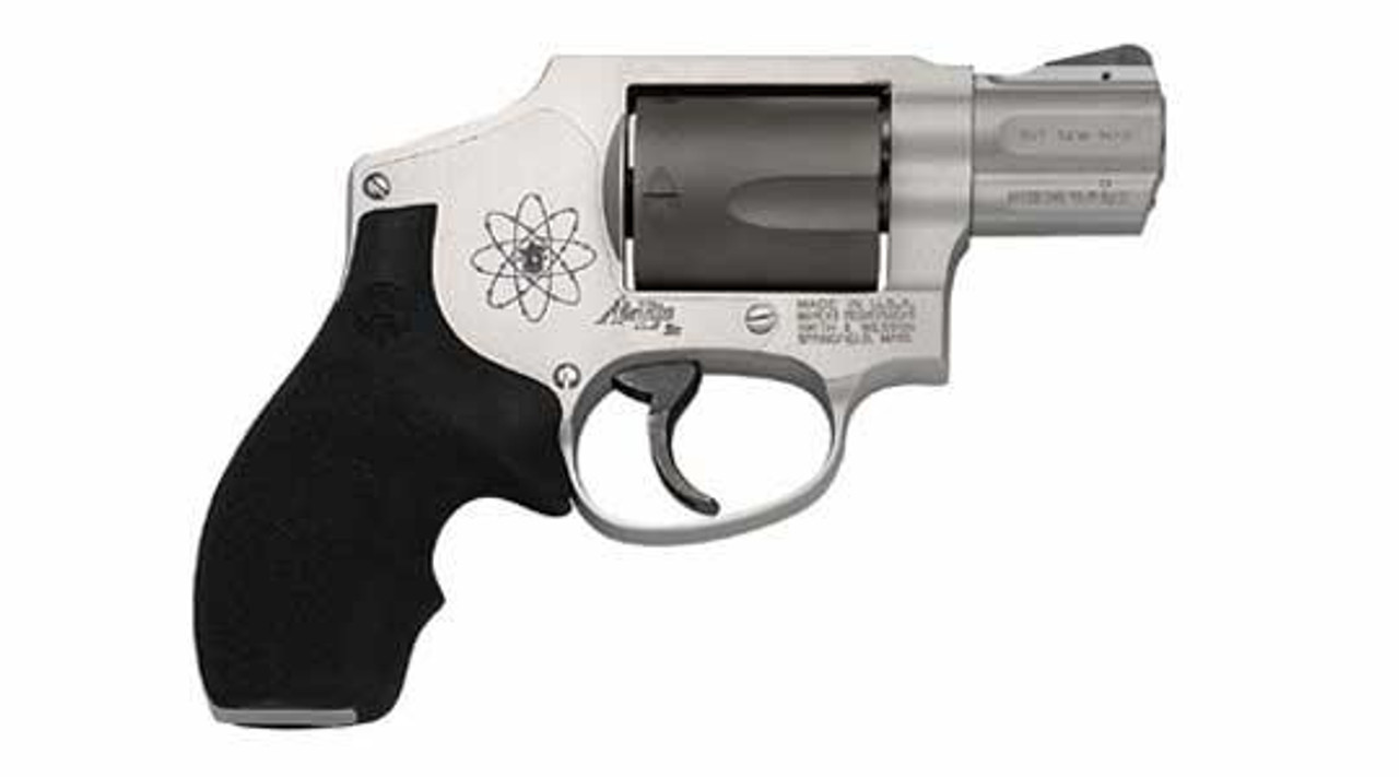 Smith & Wesson 340SCPD Airlite 357Mag, 1 7/8 Inch, Black/Gray, Fixed Sights, Rubber Grips, Scandium, 5rd Smith & Wesson 340SCPD Airlite 357Mag, 1 7/8 Inch, Black/Gray, Fixed Sights, Rubber Grips, Scandium, 5rd