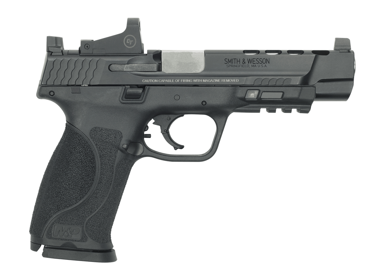 Smith & Wesson M&P9 M2.0, 9mm, 5" Ported Barrel, Crimson Trace Red Dot, 17rd Smith & Wesson M&P9 M2.0, 9mm, 5" Ported Barrel, Crimson Trace Red Dot, 17rd