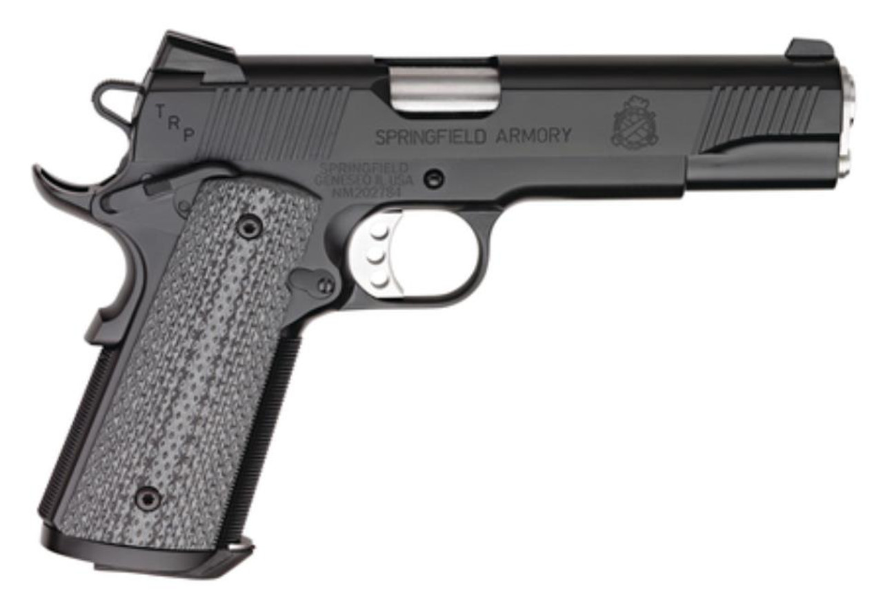 Springfield 1911-A1 Tactical Response Loaded .45 5" Black Armory Kote, Trijicon Night Sights Springfield 1911-A1 Tactical Response Loaded .45 5" Black Armory Kote, Trijicon Night Sights