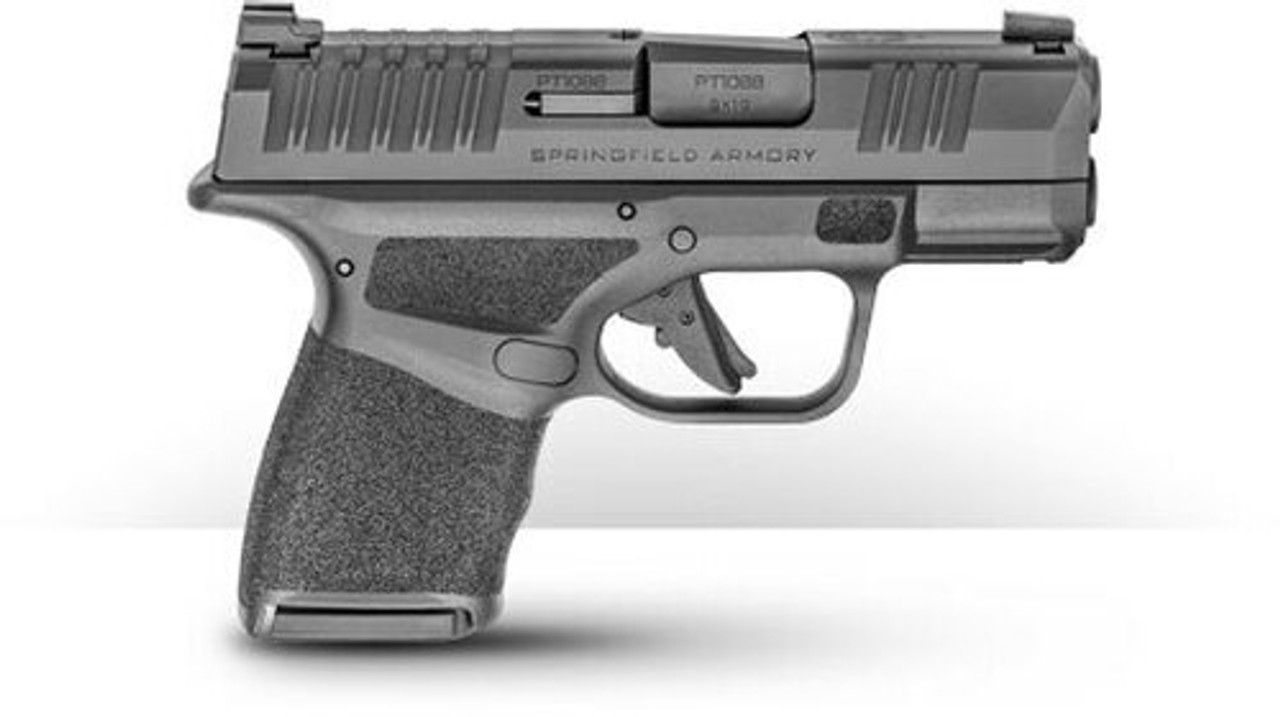 Springfield Hellcat 9mm, 3" Barrel, Tritium Front/Tactical Rear Sight, Black, 10rd Springfield Hellcat 9mm, 3" Barrel, Tritium Front/Tactical Rear Sight, Black, 10rd