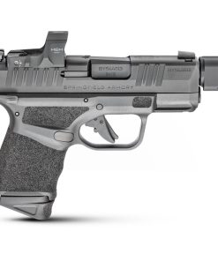 Springfield, Hellcat RDP, Semi-automatic, Striker Fired, Sub-Compact, Optics Ready, 9mm, 3.8" Barrel Compensator, Polymer Frame, Textured Grips, Tritium Night Sights, Thumb Safety 2 Mags, 13Rd, Black, Includes HEX Wasp Red Dot