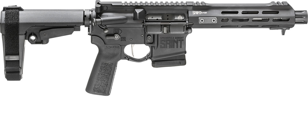 Springfield SAINT VICTOR 5.56/.223, 7.5" Barrel, Blast Diverter, SBA3, Black, 30rd Springfield SAINT VICTOR 5.56/.223, 7.5" Barrel, Blast Diverter, SBA3, Black, 30rd