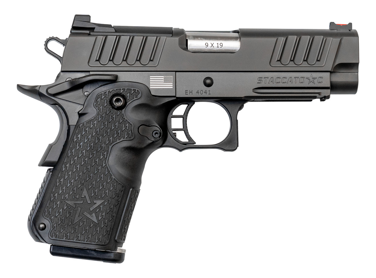 Staccato C 9mm, 3.9" Bull Barrel, Dawson Precision Sights, DLC, 3x 8rd Staccato C 9mm, 3.9" Bull Barrel, Dawson Precision Sights, DLC, 3x 8rd