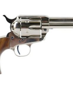 Standard Mfg Single Action Revolver 45 Colt 4.75" Barrel, Nickel Plated, Walnut 1 Pc Grip